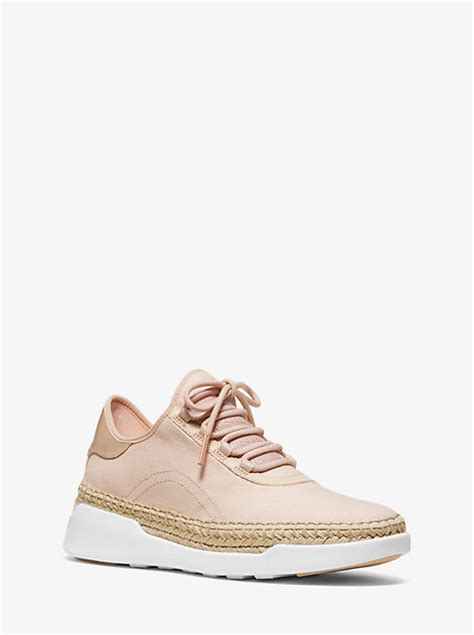 michael michael kors finch canvas and leather lace-up sneaker|Finch Canvas and Leather Lace.